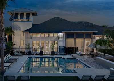 nighttime pool view - Pendana at West Lakes - Orlando FL apartments